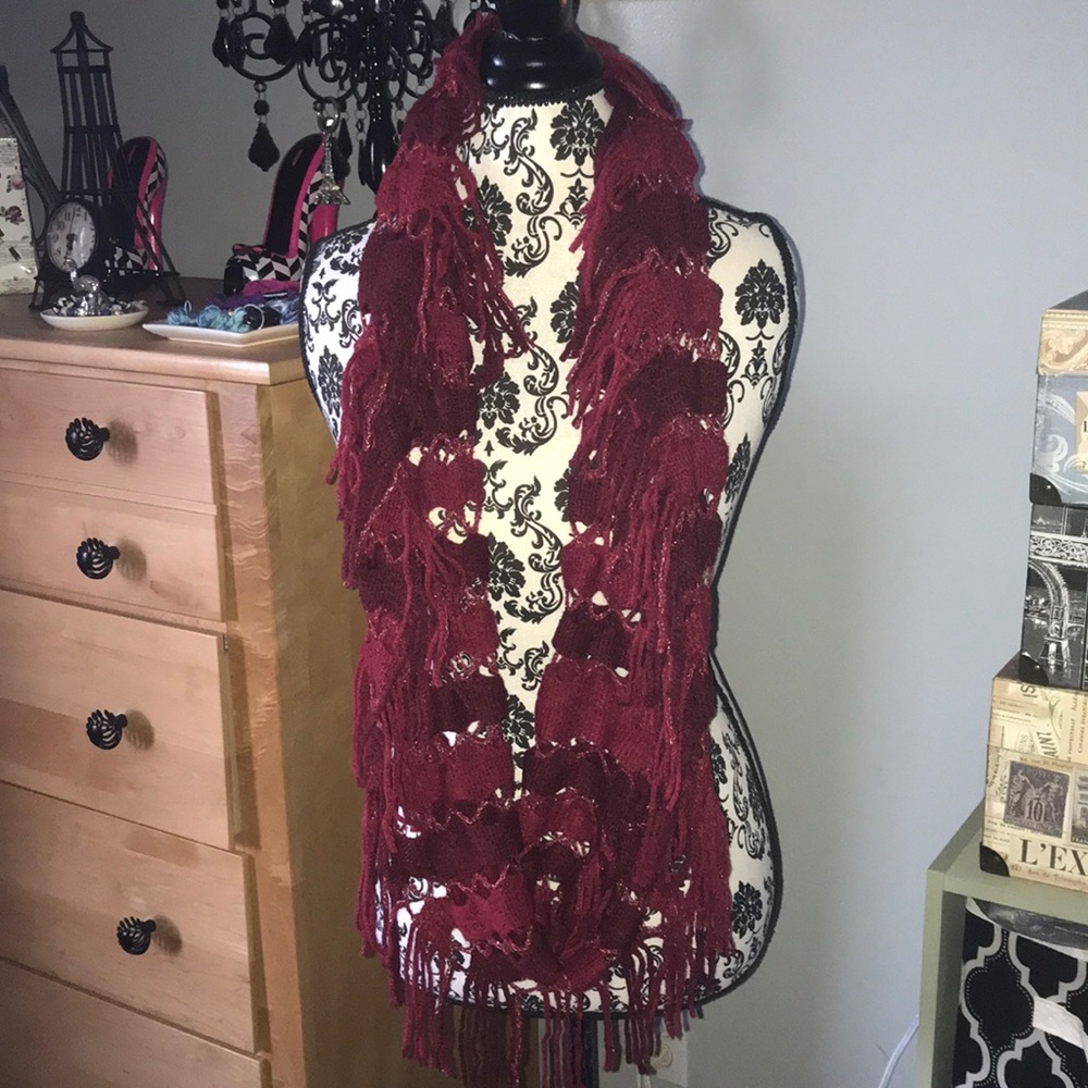 Burgundy Infinity Scarf